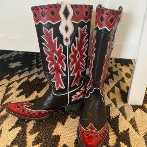 Old Gringo "MILES CITY" Women''s Boots *BLACK & RED BABY!*